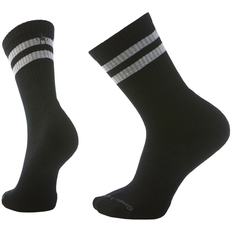 SmartWool Everyday Athletic Striped Crew Sokker S Sort Hverdagssokker
