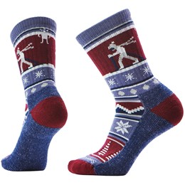 SmartWool Everyday Cozy Alpine Apres Crew Sokker Unisex L Blå Hverdagssokker