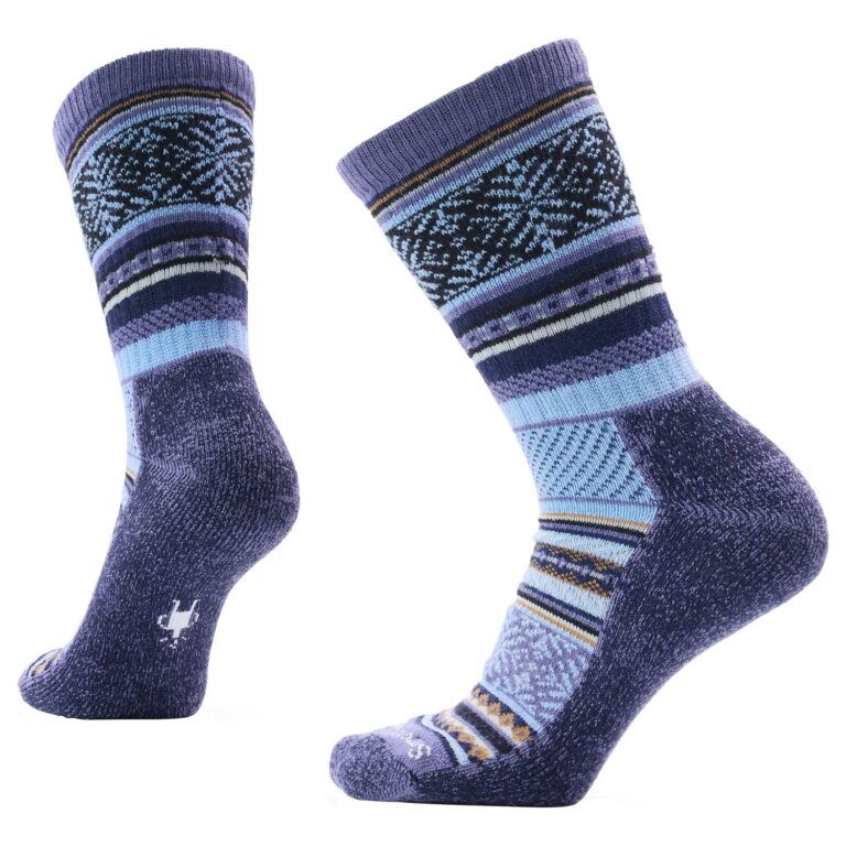 SmartWool Everyday Fair Isle Sweater Crew Sokker M Blå Hverdagssokker
