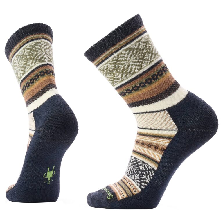 SmartWool Everyday Fair Isle Sweater Crew Sokker M Grå/Sort Hverdagssokker
