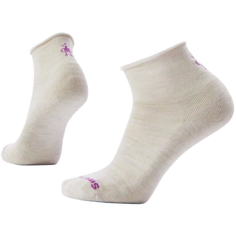 SmartWool Everyday Roll Top Ankle Sokker S Hvid/Grå Hverdagssokker