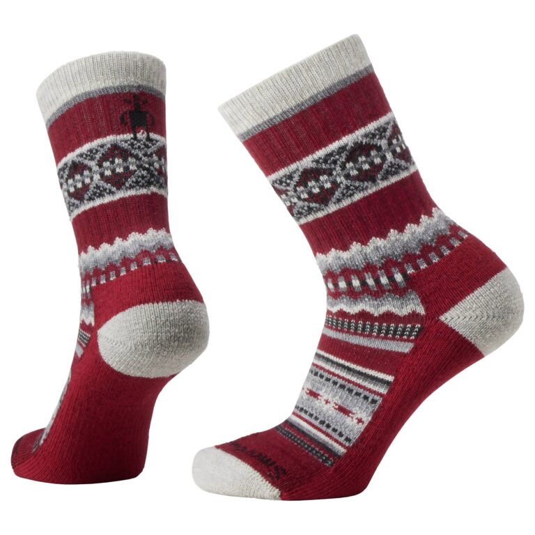 SmartWool Everyday Snowed In Sweater Crew Sokker M Rød Hverdagssokker