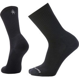 SmartWool Everyday Solid Rib Crew Sokker L Sort Hverdagssokker