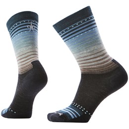 SmartWool Everyday Stitch Stripe Crew Sokker Unisex S Blå/Grå Hverdagssokker