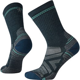 SmartWool Hike Light Cushion Crew Sokker Dame L Blå Vandresokker