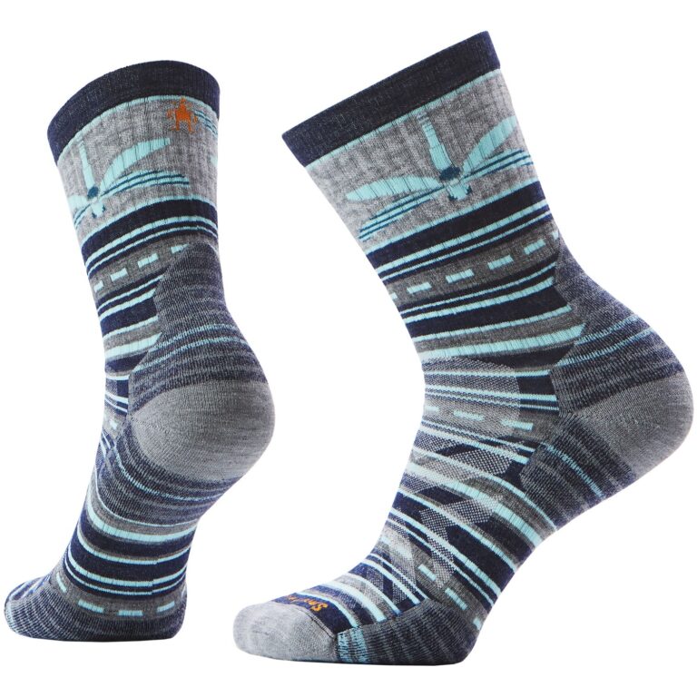 SmartWool Hike Targeted Cushion Mid Crew Dragon Stich Sokker Dame S Blå Vandresokker