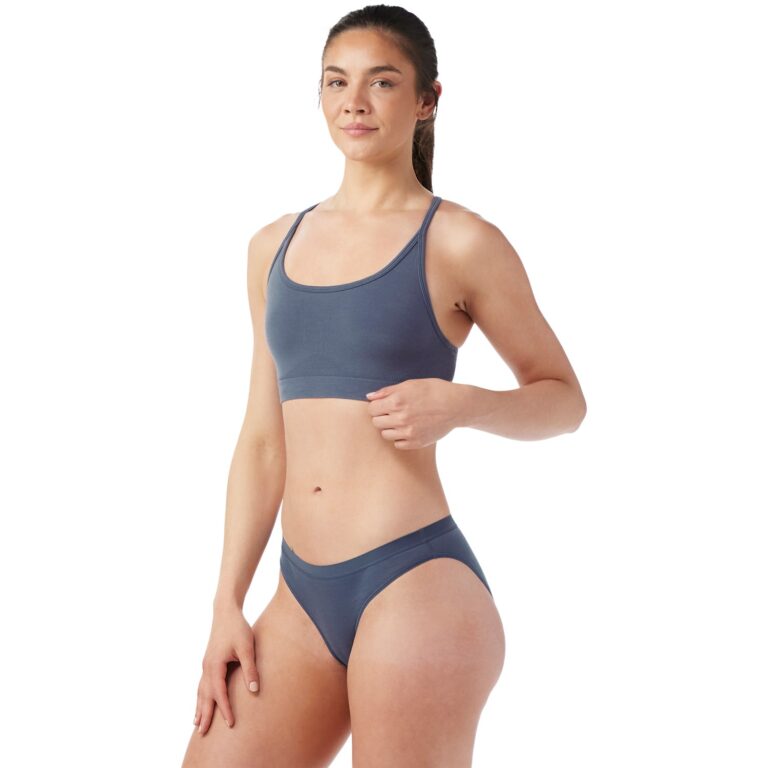 SmartWool Merino Blend Bralette Dame L Blå BH'er