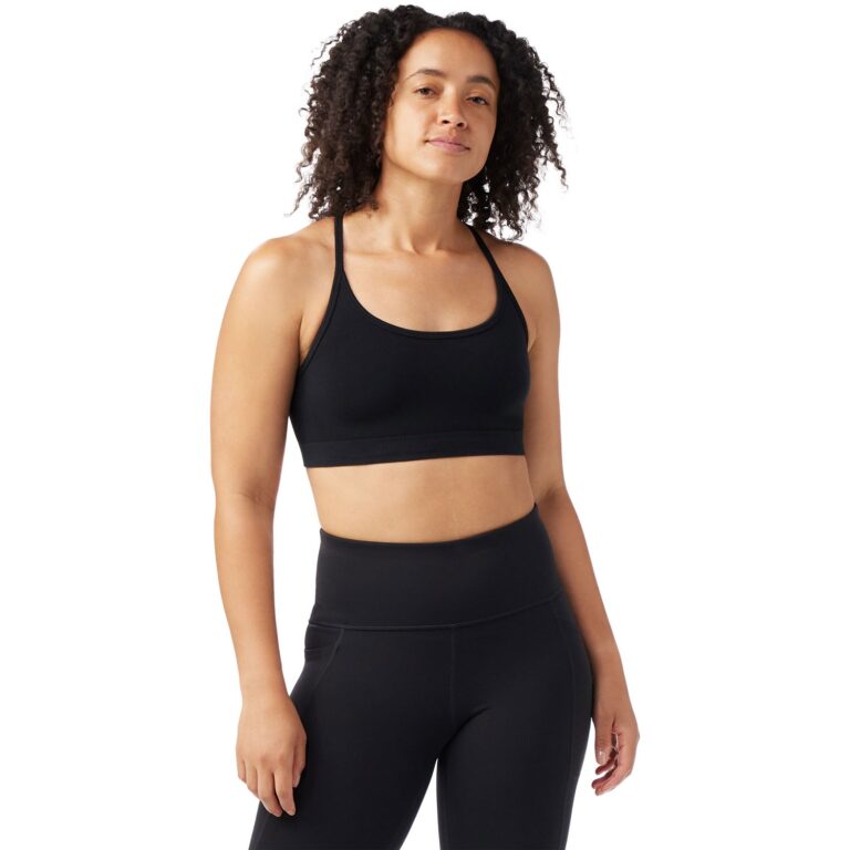 SmartWool Merino Blend Bralette Dame L Sort BH'er