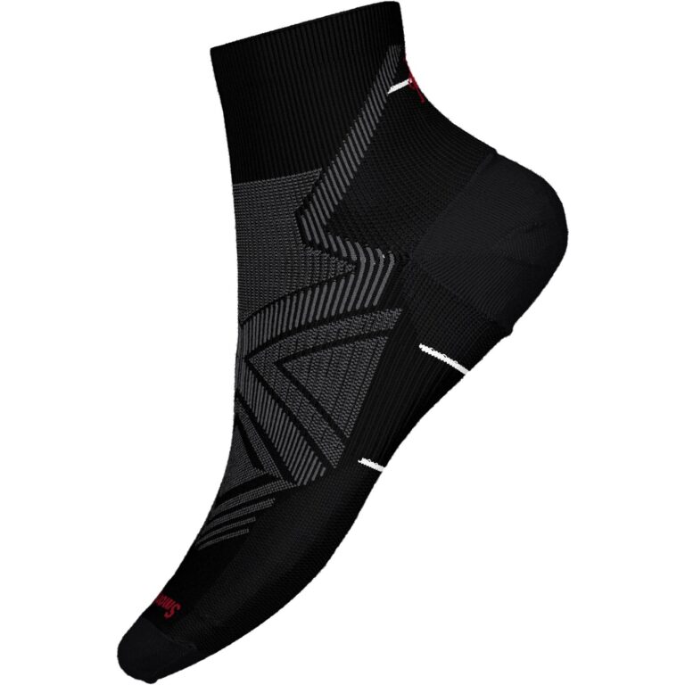 SmartWool Run Zero Cushion Ankle Sokker L Sort Vandresokker
