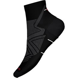 SmartWool Run Zero Cushion Ankle Sokker L Sort Vandresokker