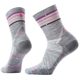 SmartWool Run Zero Cushion Mid Crew Sokker Dame M Grå Vandresokker