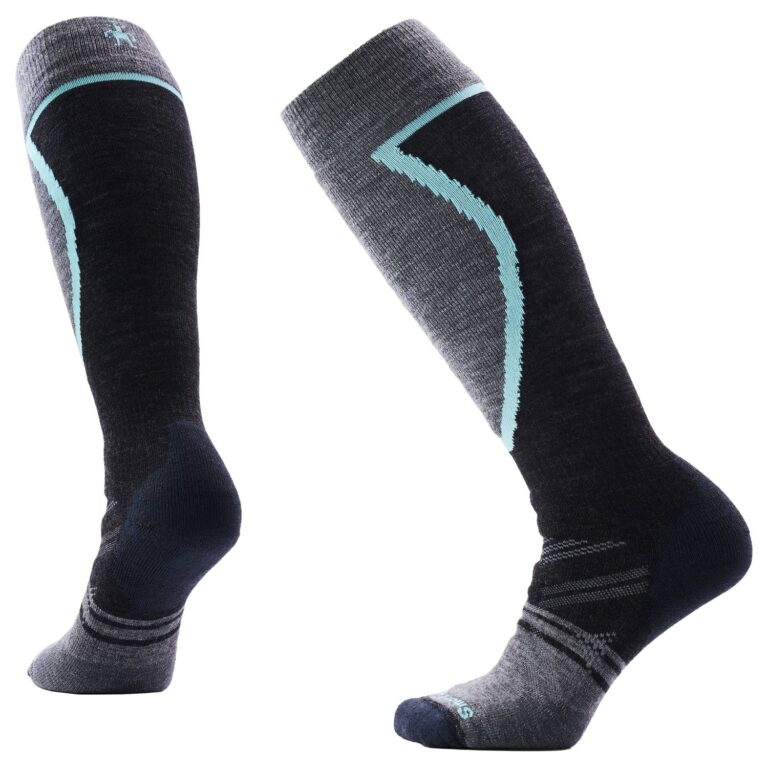 SmartWool Ski Full Cushion OTC Sokker Dame S Grå/Sort Skisokker