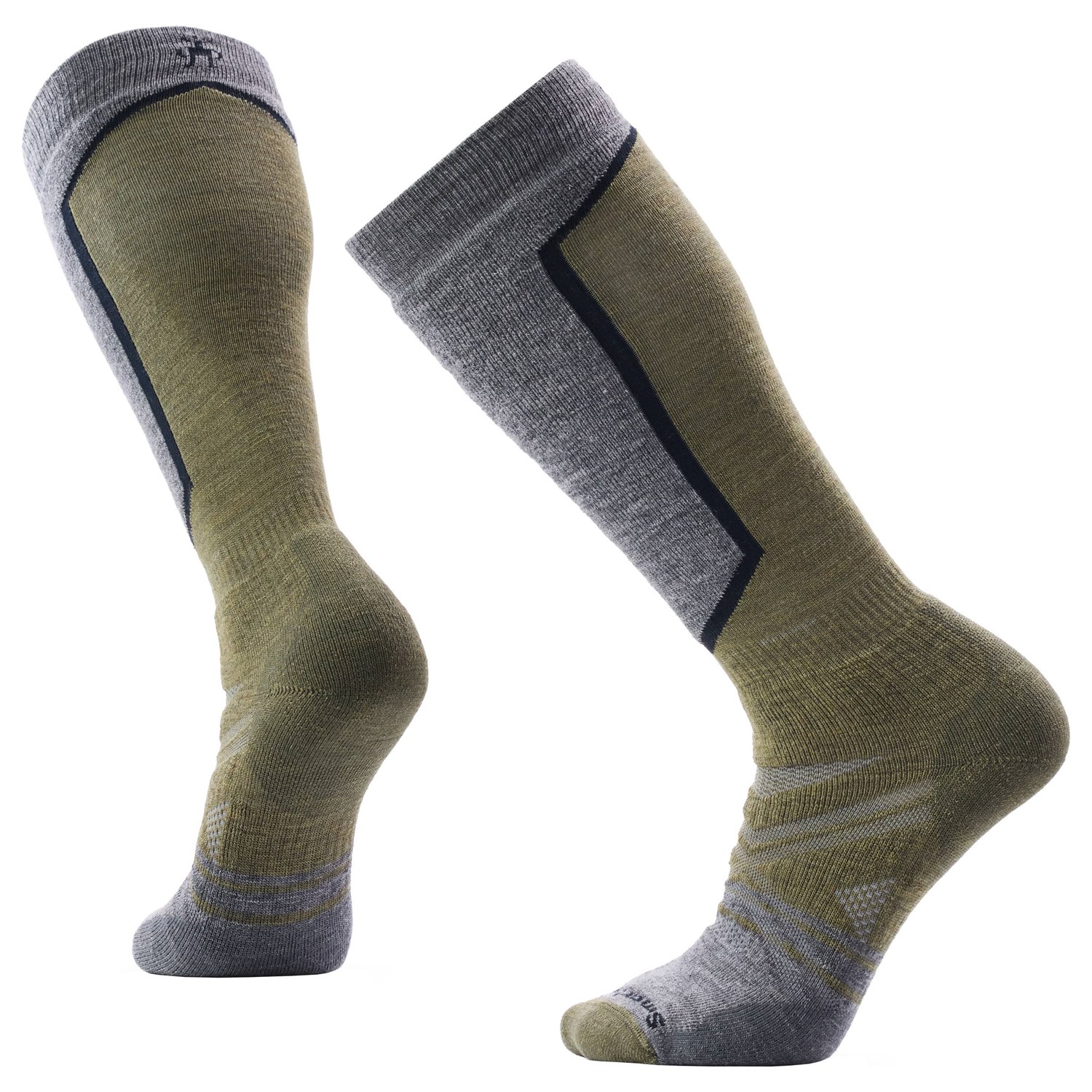 SmartWool Ski Full Cushion OTC Sokker M Grøn/Brun Skisokker