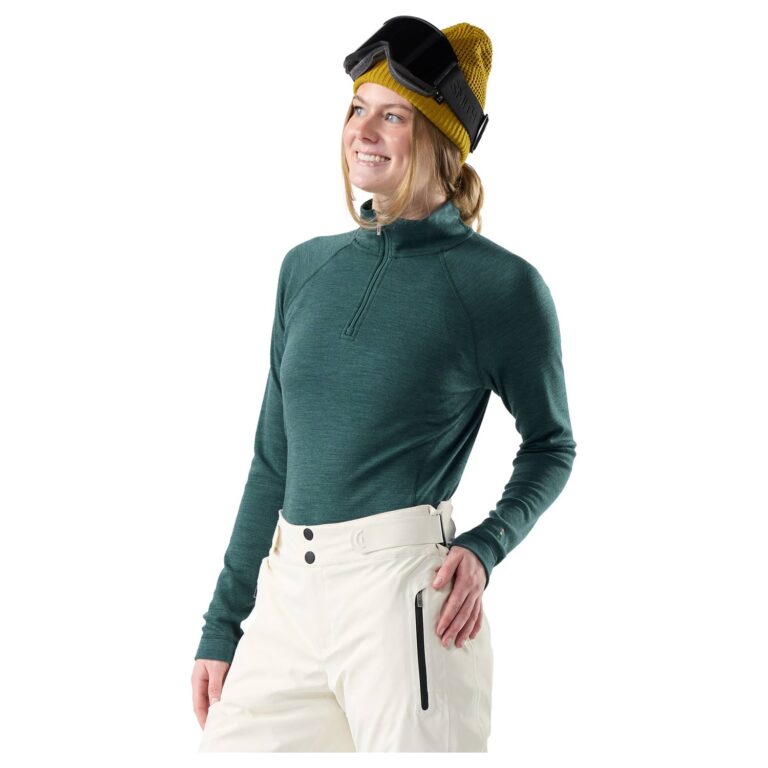 SmartWool Thermal Merino Base Layer 1/4 Zip Dame S Blå Undertrøjer