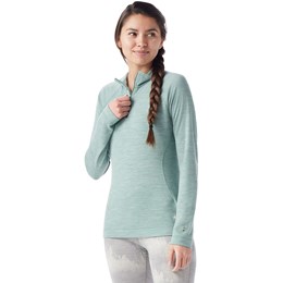 SmartWool Thermal Merino Base Layer 1/4 Zip Dame S Turkis Undertrøjer