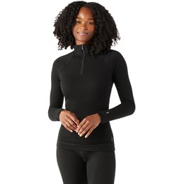 SmartWool Thermal Merino Base Layer 1/4 Zip Dame XL Sort Undertrøjer