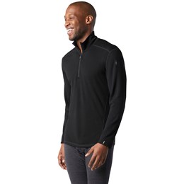 SmartWool Thermal Merino Base Layer 1/4 Zip Herre S Sort Undertrøjer