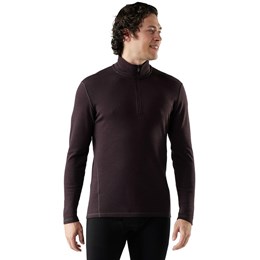 SmartWool Thermal Merino Base Layer 1/4 Zip Herre XL Brun Undertrøjer