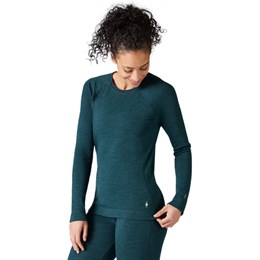 SmartWool Thermal Merino Base Layer Crew Dame L Blå Undertrøjer