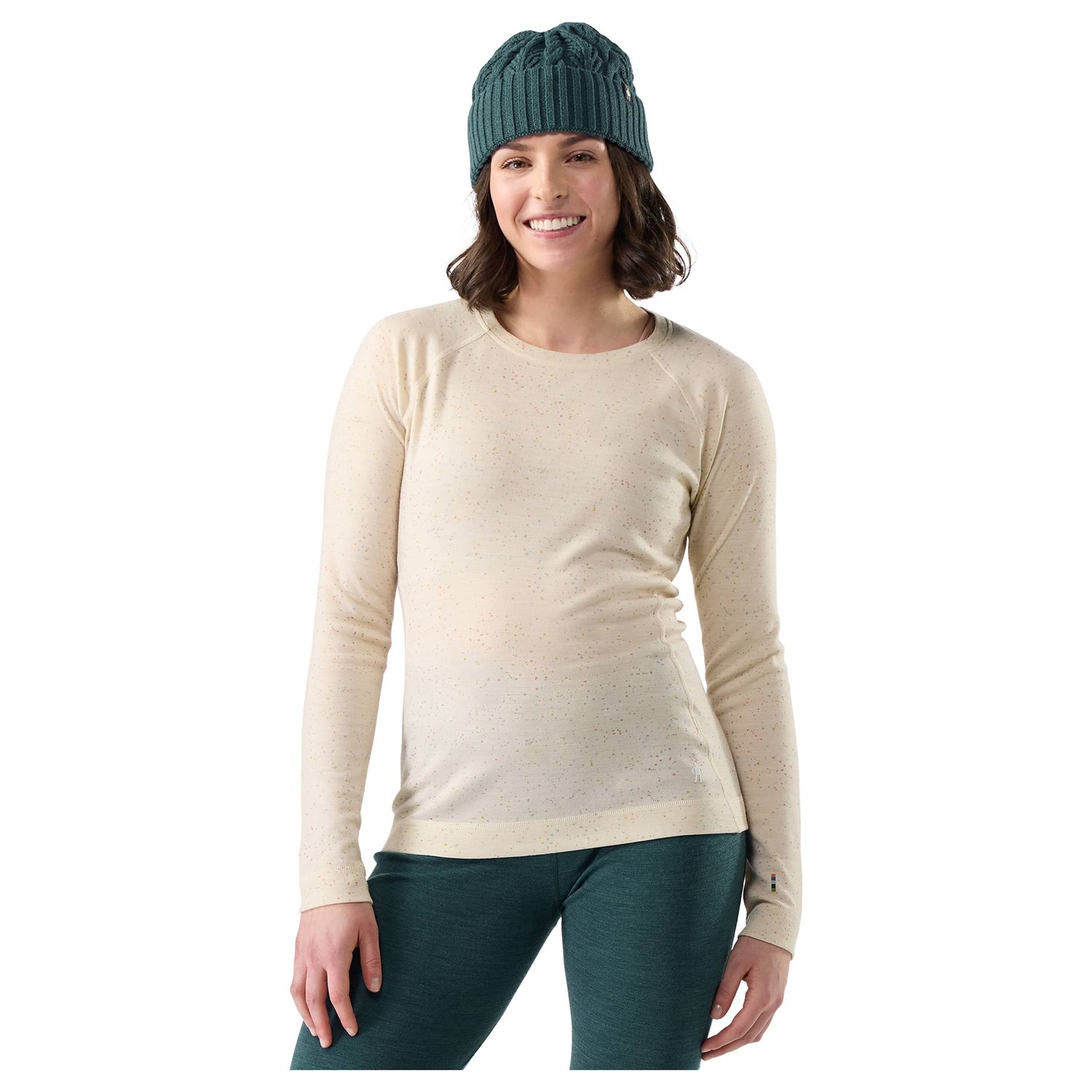 SmartWool Thermal Merino Base Layer Crew Dame S Almond Donegal Undertrøjer