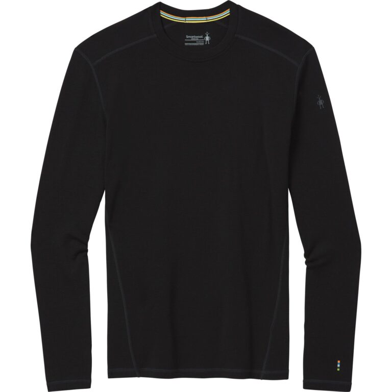 SmartWool Thermal Merino Base Layer Crew Herre S Sort Undertrøjer