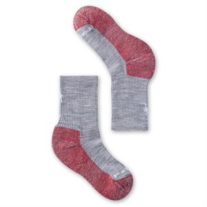 Smartwool Kids Hike Light Cushion Crew Socks, Light Grey