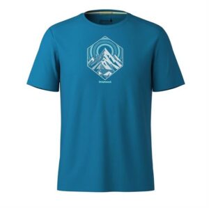 Smartwool Mens Peak Energy Active S/S Graphic, Nival Blue
