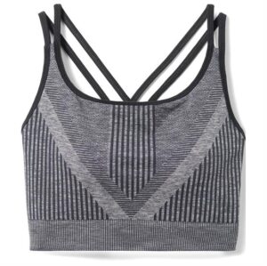 Smartwool Womens Intraknit Strappy Bra, Black