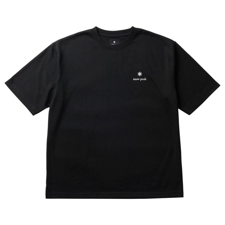 Snow Peak New Standard Logo T-Shirt Unisex M Sort Korte ærmer
