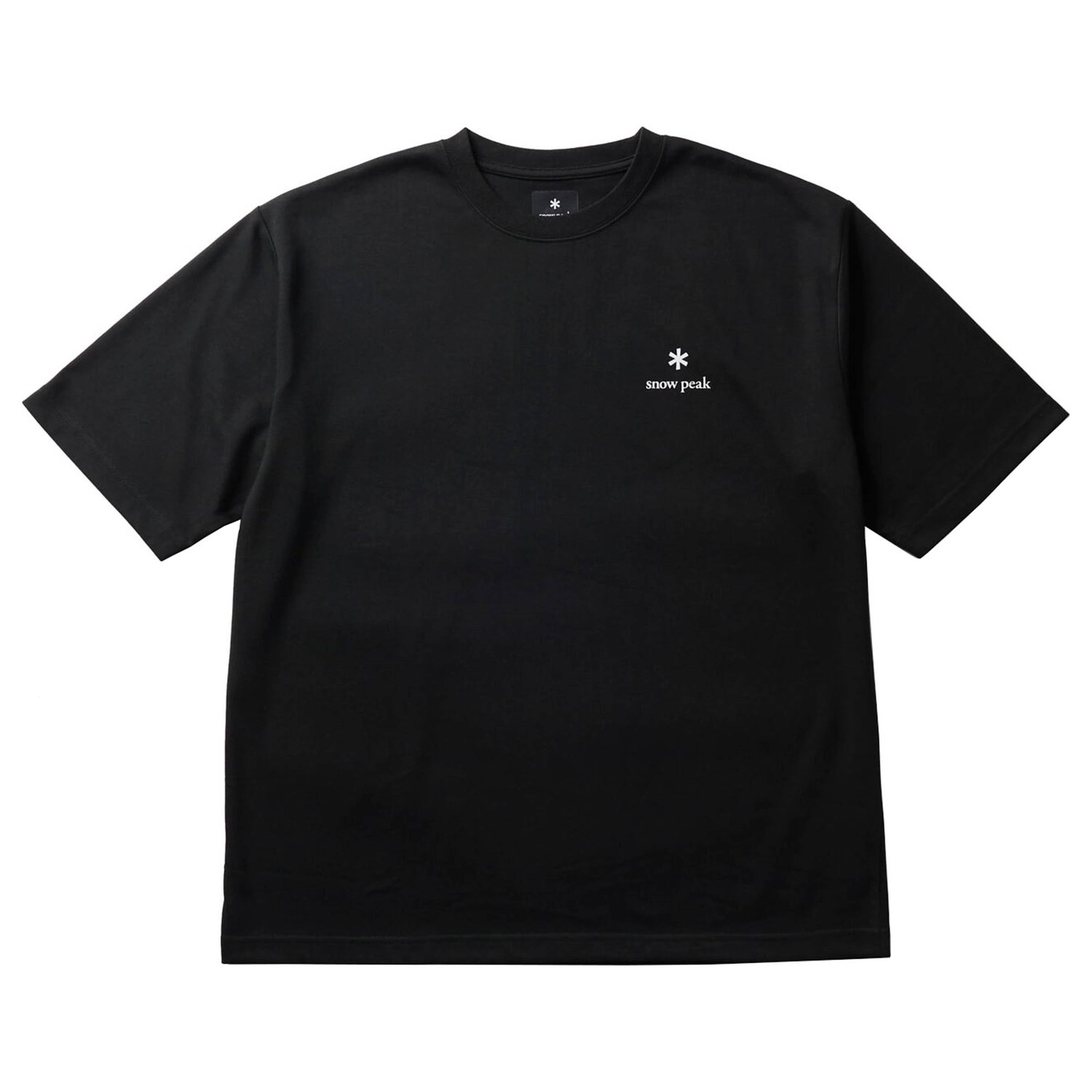 Snow Peak New Standard Logo T-Shirt Unisex M Sort Korte ærmer