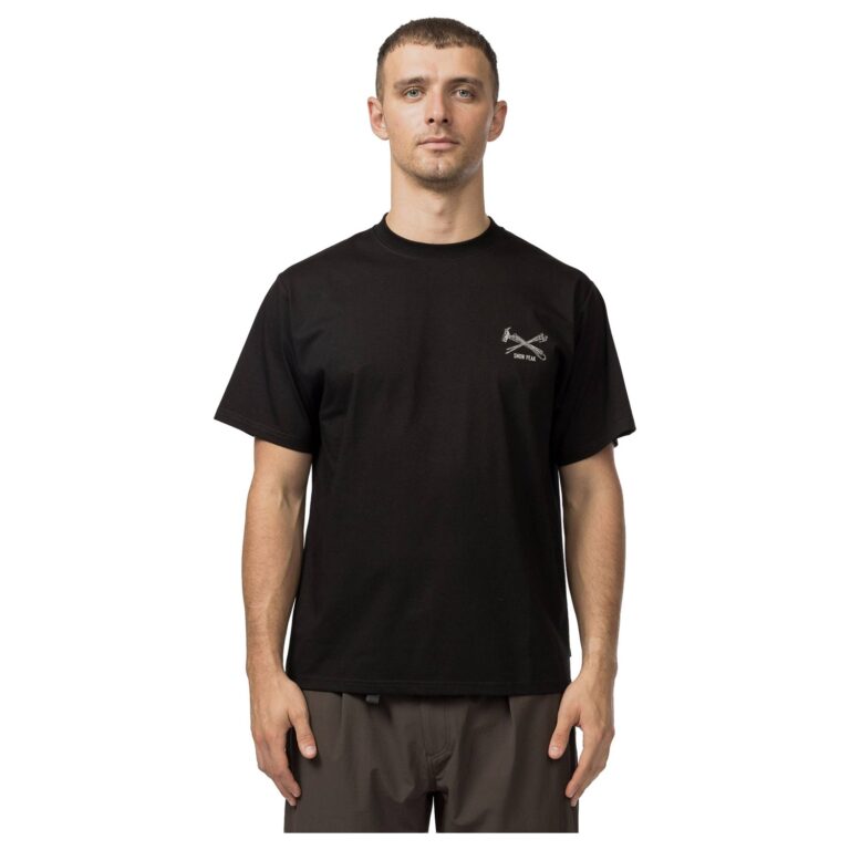 Snow Peak Pegs & Hammer T-Shirt Unisex M Sort Korte ærmer