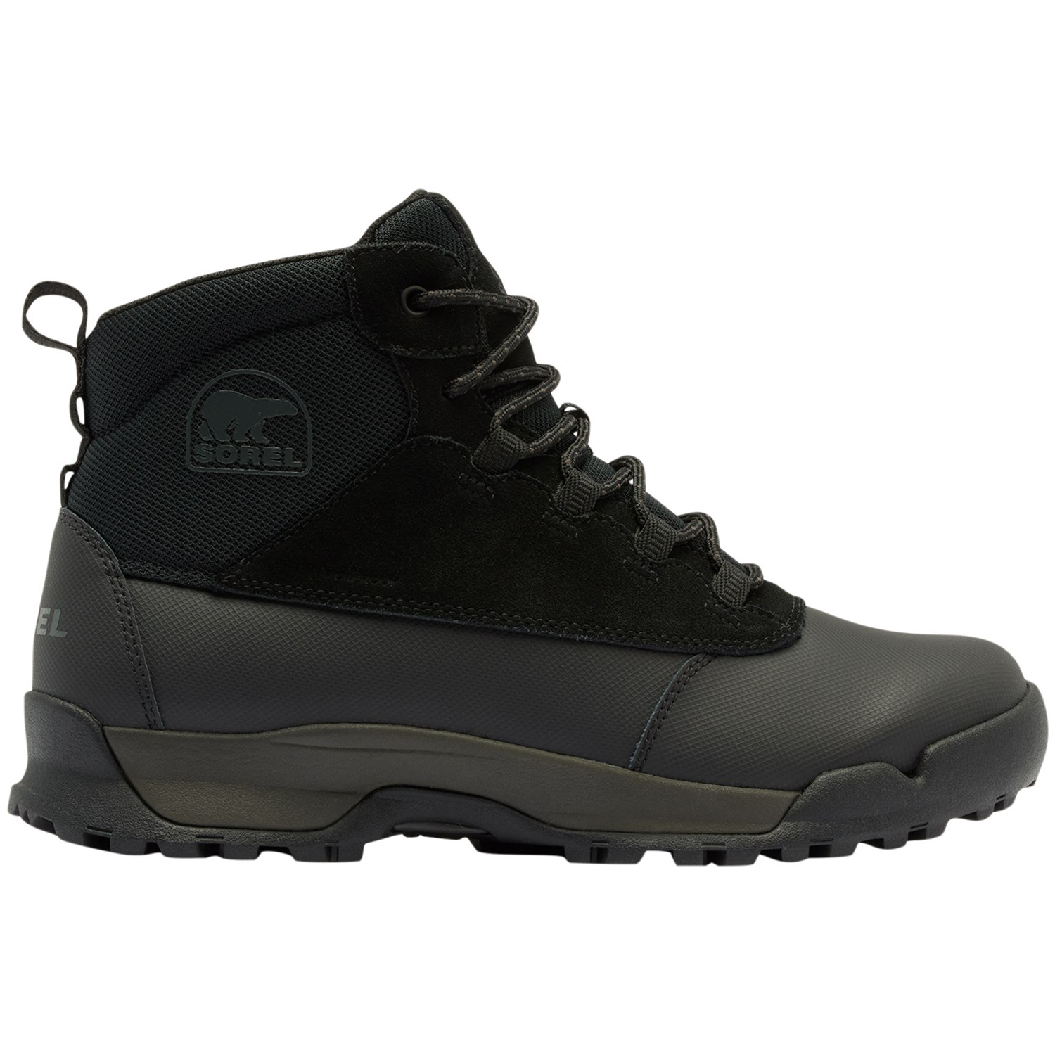 Sorel Buxton Lite Lace Plus Waterproof Herre EU 41½ Sort Vinterstøvler