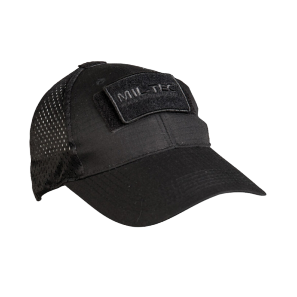 Sort kasket | Black Net Baseball Cap - Mil-Tec