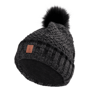 Sort strikhue dame | Lady Knitted Hat - Deerhunter