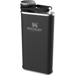 Stanley Classic Easy-Fill Wide Mouth 0.23 ltr Lommelærke Grå/Sort Drikkeflasker