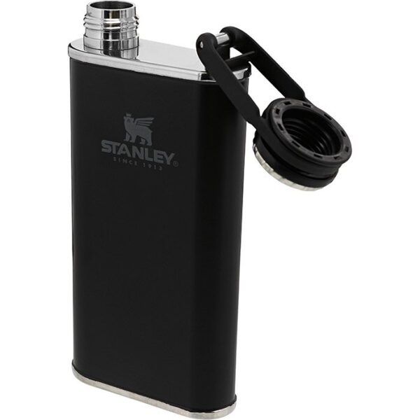 Stanley Classic Wide Mouth Flask 0,23 L-matte black - Drikkeflasker /-dunk