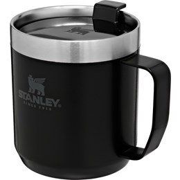 Stanley Legendary Camp Mug Termokop, 350 ml Grå/Sort Termokrus