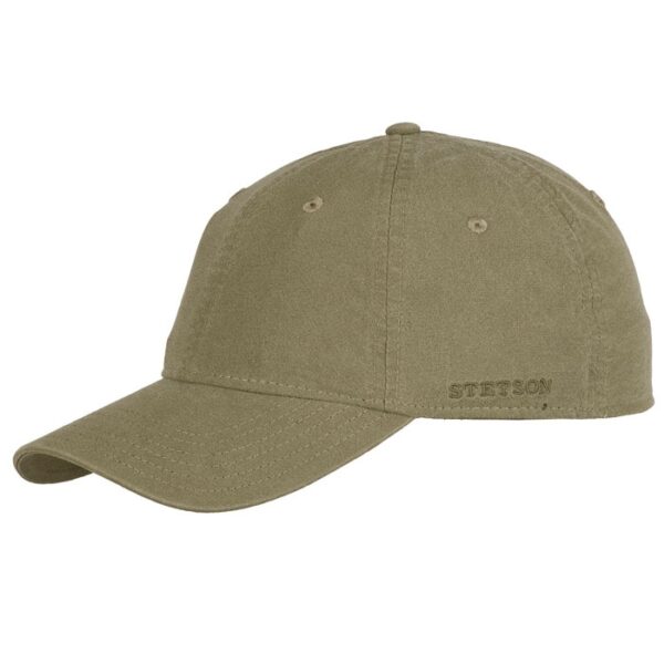 Stetson Baseball Cap Delave Organic cotton, Grøn-2XL - Baseball cap, kasket