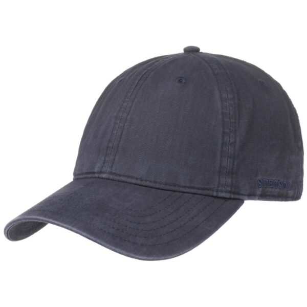 Stetson Baseball Cap Delave Organic cotton, Mørkeblå-2XL - Baseball cap, kasket