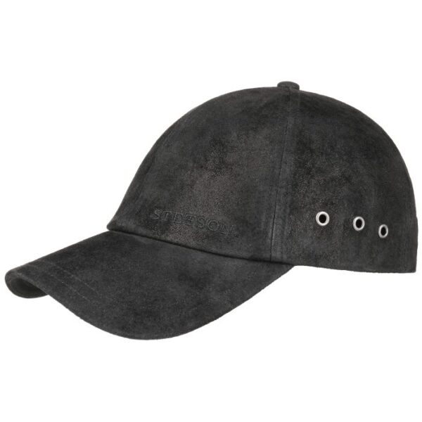 Stetson Baseball Cap Pigskin, black - Baseball cap, kasket