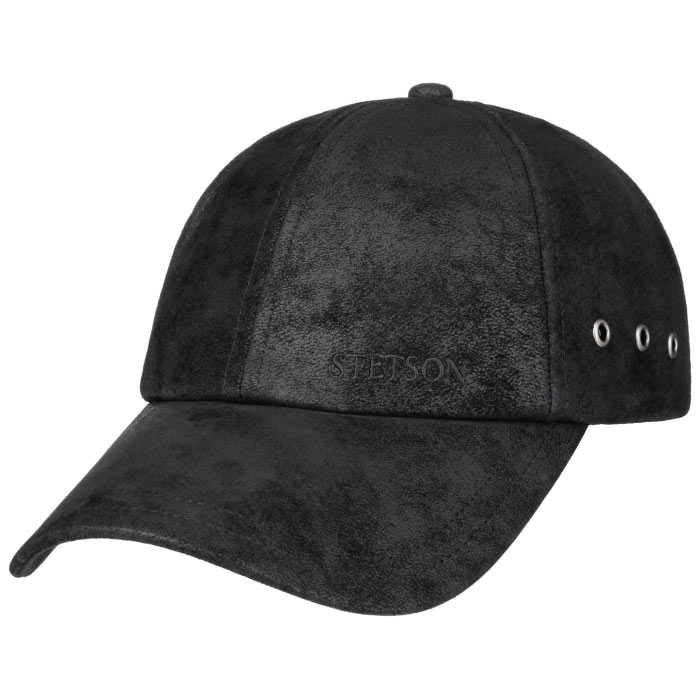 Stetson Baseball Cap Pigskin, rustic black - Baseball cap, kasket