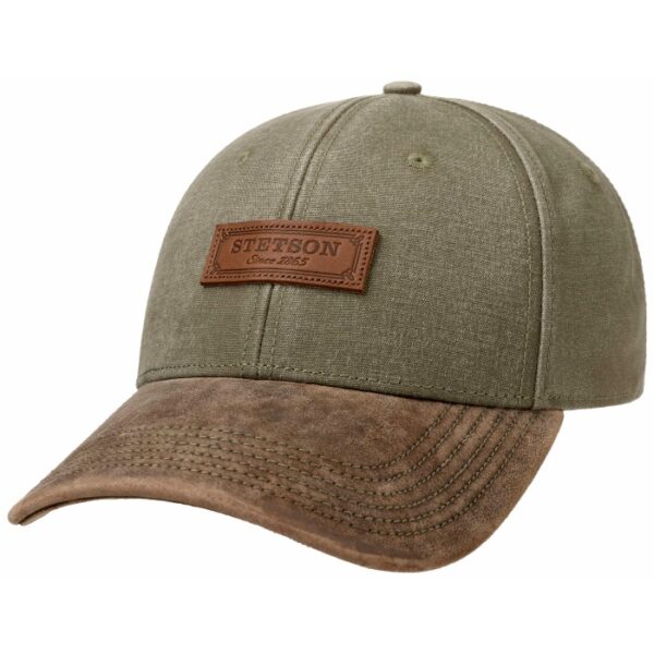 Stetson Baseball Cap "since 1865", Grøn/brun - Baseball cap, kasket