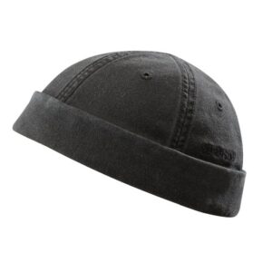Stetson Docker Cotton UPF40+, Sort-L - Sixpence