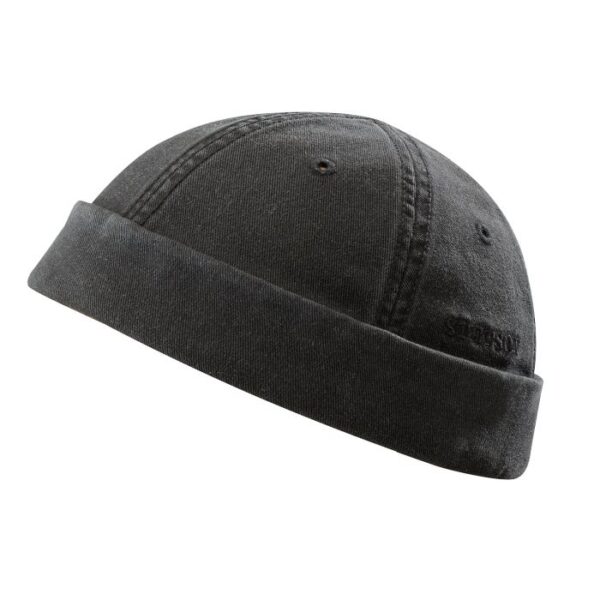 Stetson Docker Cotton UPF40+, Sort-S - Sixpence