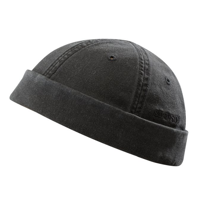 Stetson Docker Cotton UPF40+, black-M - Sixpence
