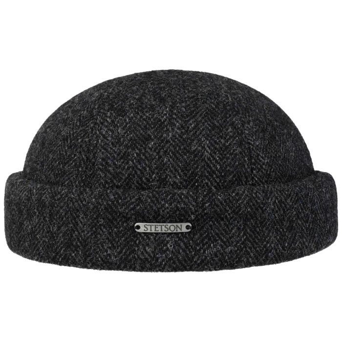 Stetson Docker Herringbone wool, mørkegrå-XL - Hue