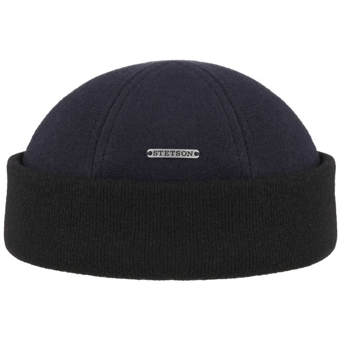 Stetson Docker wool/cashmere, navy/sort-2XL - Hue