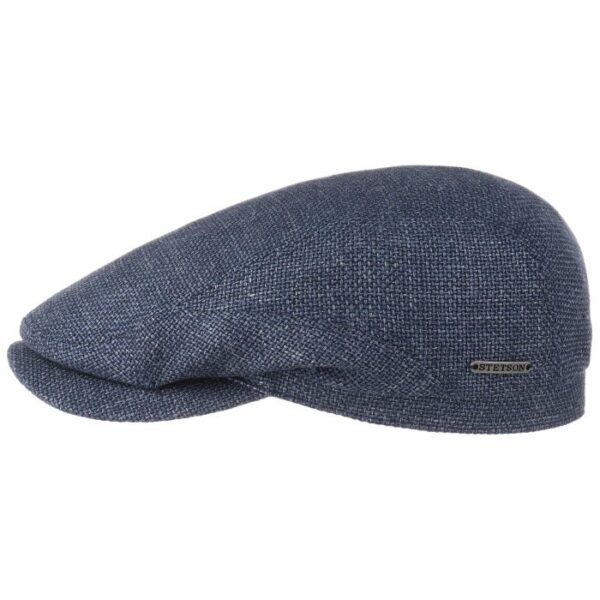 Stetson Driver Cap lammeuld, Blå-S - Sixpence