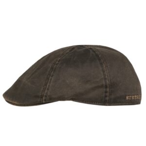 Stetson Duck Canvas Cap UPF40+, mørkebrun-S - Sixpence