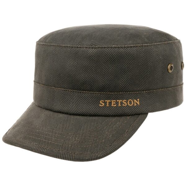 Stetson Grøn Cap Herringbone Vintage, brun-L - Sixpence